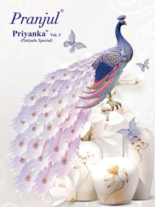 Pranjul Fashion Launch Priyanka Vol 3 Cotton Readymade Suit Online Shopping