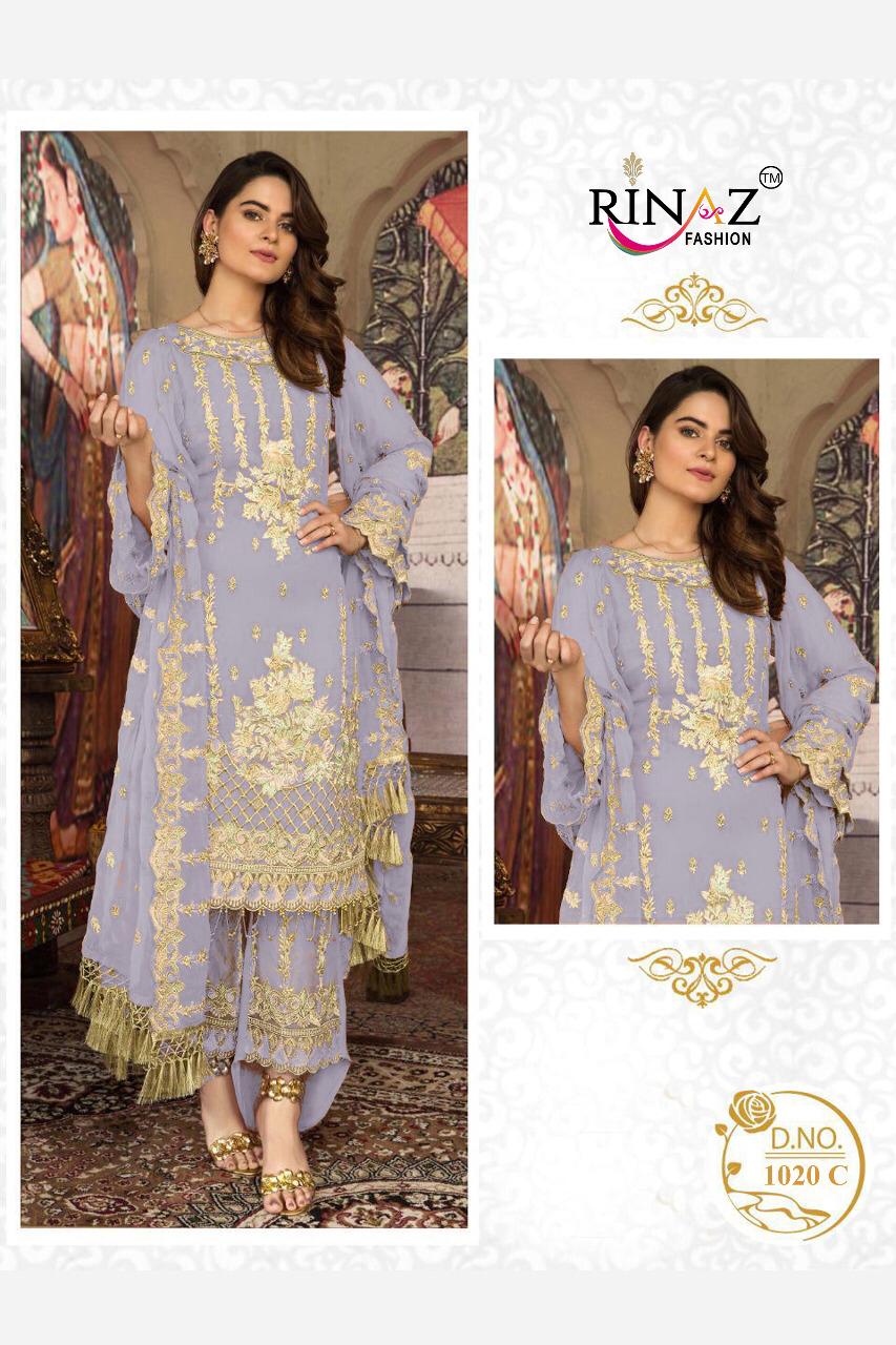 Rinaz Fashion Snober Vol 2 Georgette Embroidery Pakistani Dress Materials
