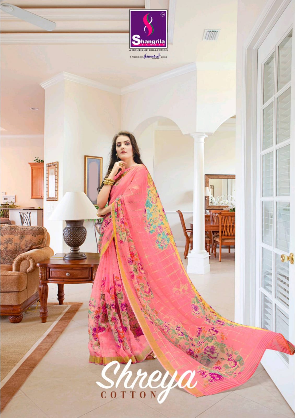 Shreya Cotton By Shangrila Linen Cotton Rich Collection Of Saree Supplier In Surat