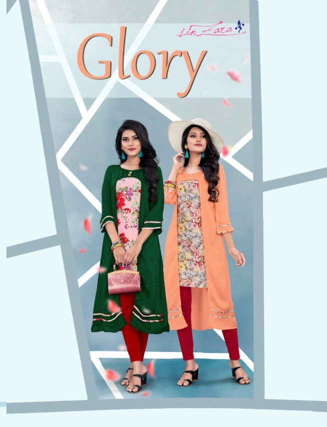Sinzara Present Glory Satin Designer Fancy Kurti Online Seller