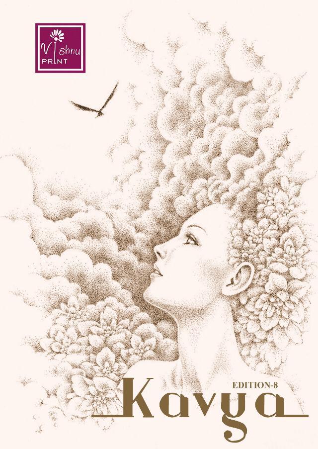 Vishnu Prints Kavya Vol 8 Turkey Crape Casual Dress Materials