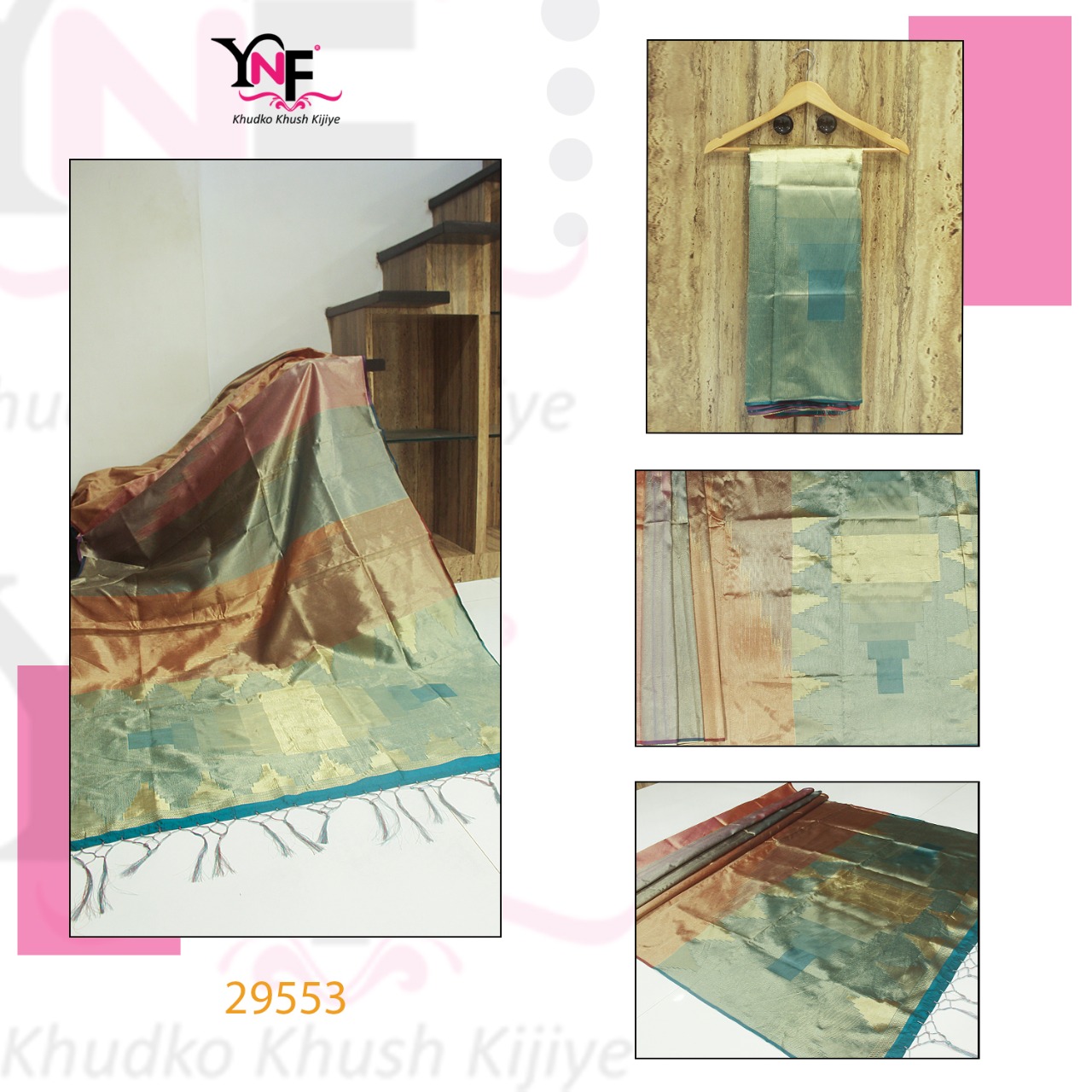 Ynf Present Rekha Silk Kanjivaram Silk Traditional Stylish Saree Seller