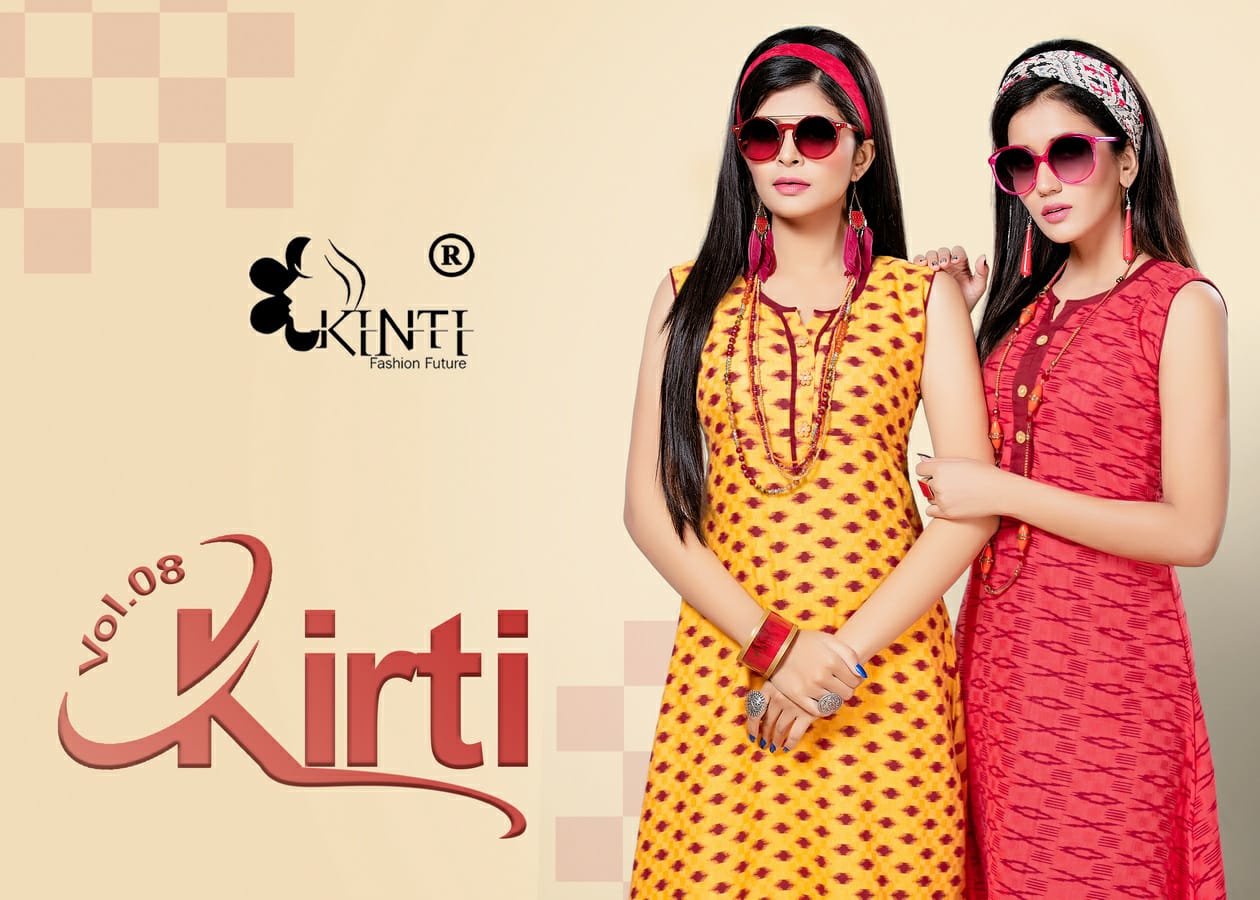 Kinti Present Kirti Handloom Printed Casual Wear Kurti Wholesaler