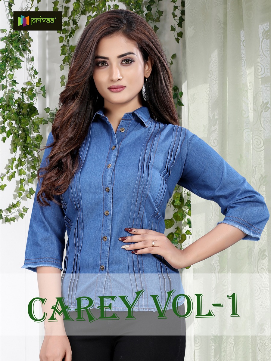 Privaa Carey Vol 1 Denim Cotton Winters Shirt Collection Wholesaler