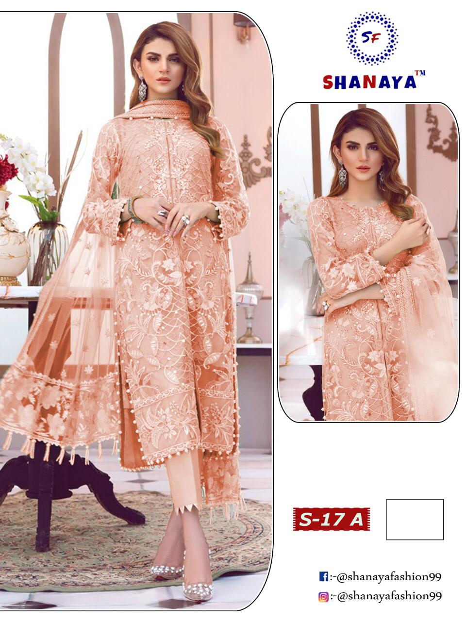 Shanaya Present S 17 Butterfly Net Pakistani Suit Wholesale Supplier
