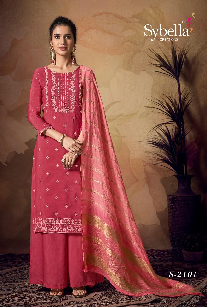 Sybella Present Siphora Viscose Banarasi Ethnic Embroidery Salwar Kameez