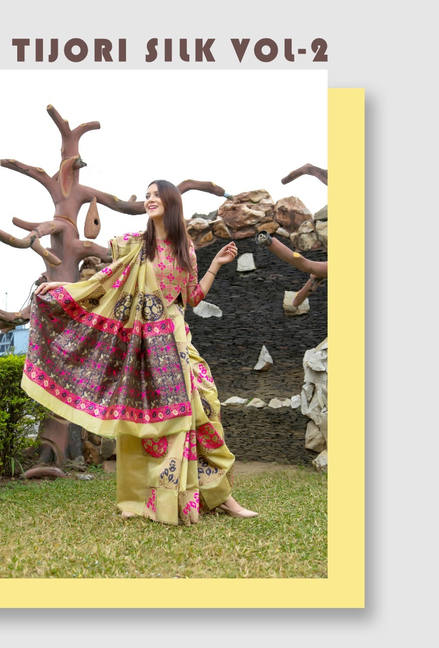 Tijori Silk Vol 2 Of Ynf Linen Art Silk Traditional Wear Saree Designs