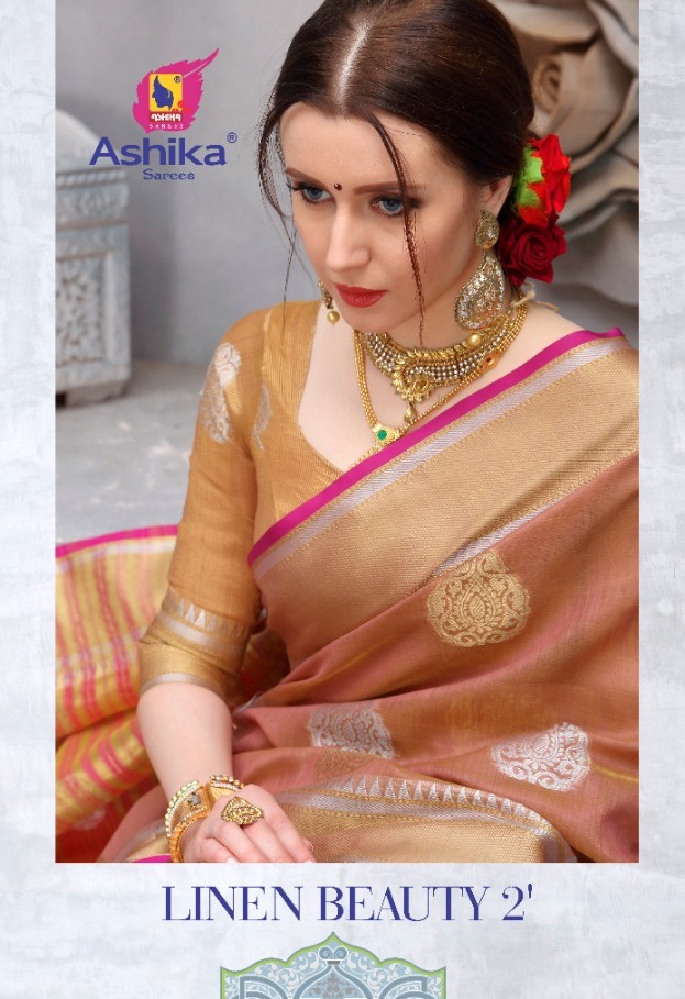 Ashika Linen Beauty Vol 2 Ethnic Style Linen Designer Saree