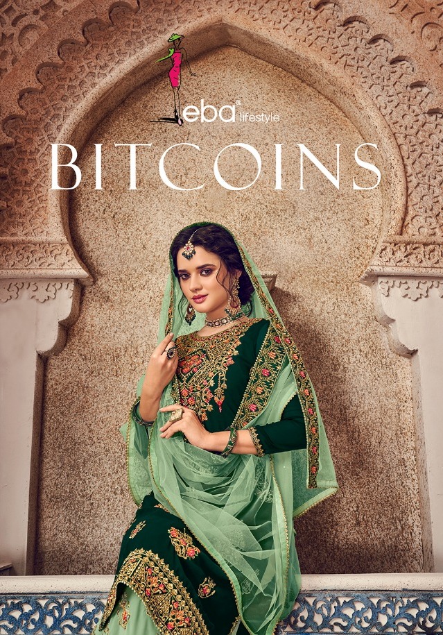 Bitcoins By Eba Lifestyle Georgette Plazzo Style Embroidery Salwar Kameez