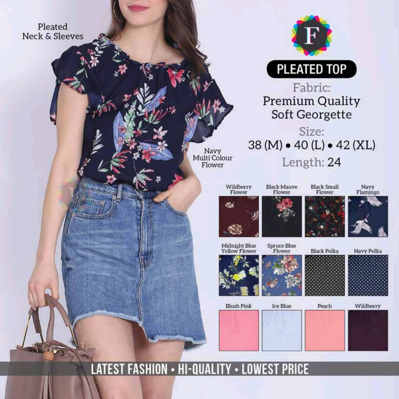 Buy Western Frill Top Flared Top Printed Top Glamorous Top Knotted Dress Collection At Wholesaler Price