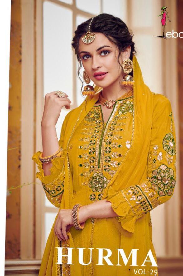 Eba Lifestyle Hurma Vol 29 Georgette Embroidery Plazzo Salwar Kameez