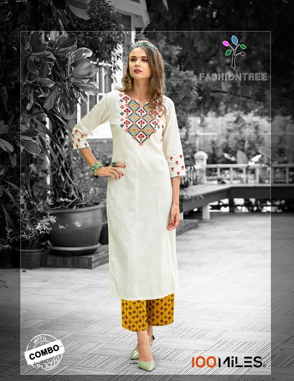 Fashion Tree By 100 Miles Kurti With Bottom Pair Collection At Best Rates