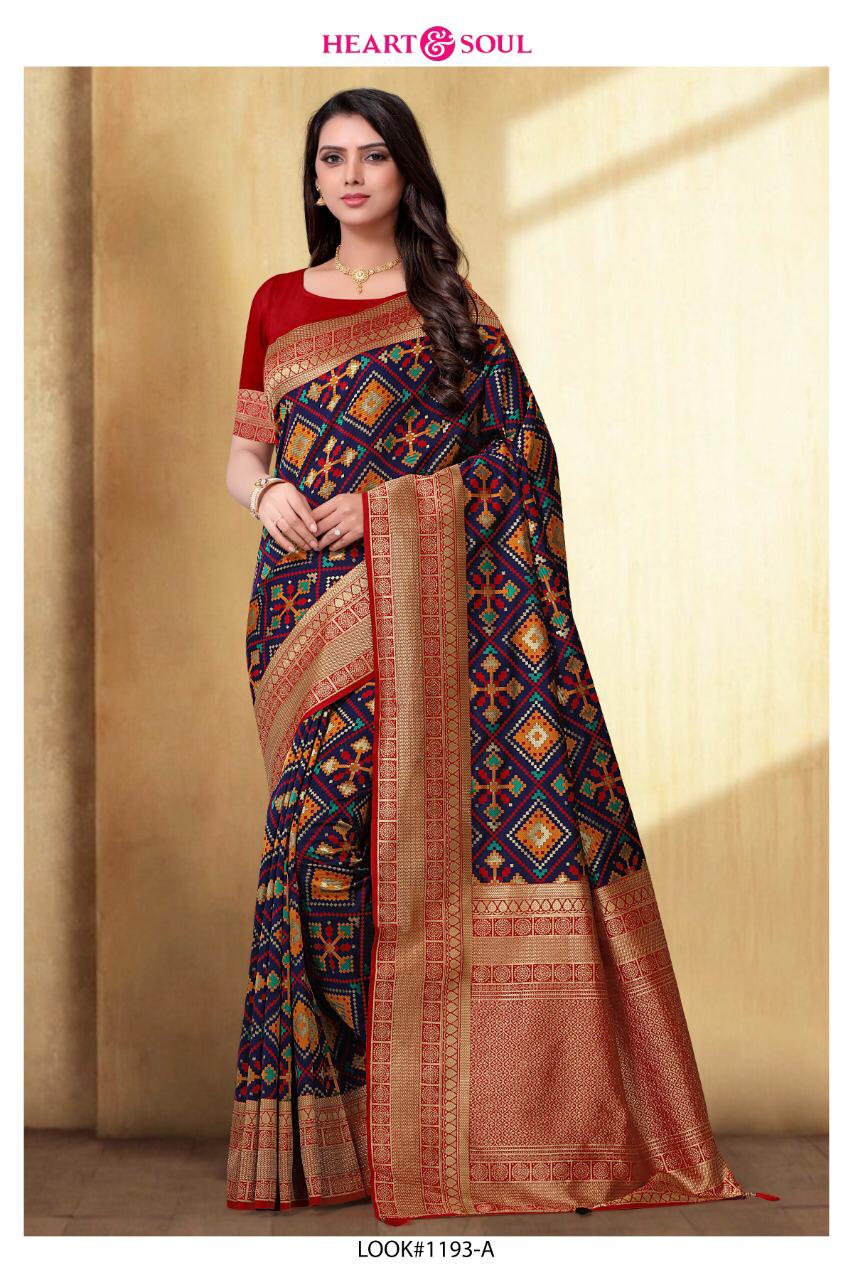 Heart And Soul Present 1192 Ab To 1194 Ab Series Silk Patola Saree