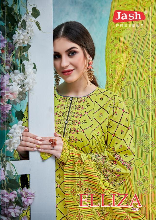 Jash Elliza Vol 5 Karachi Cotton Printed Dress Materials