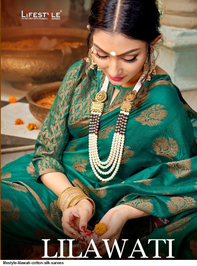 Lifestyle Present Lilawati Cotton Silk Traditional Wear Saree Seller