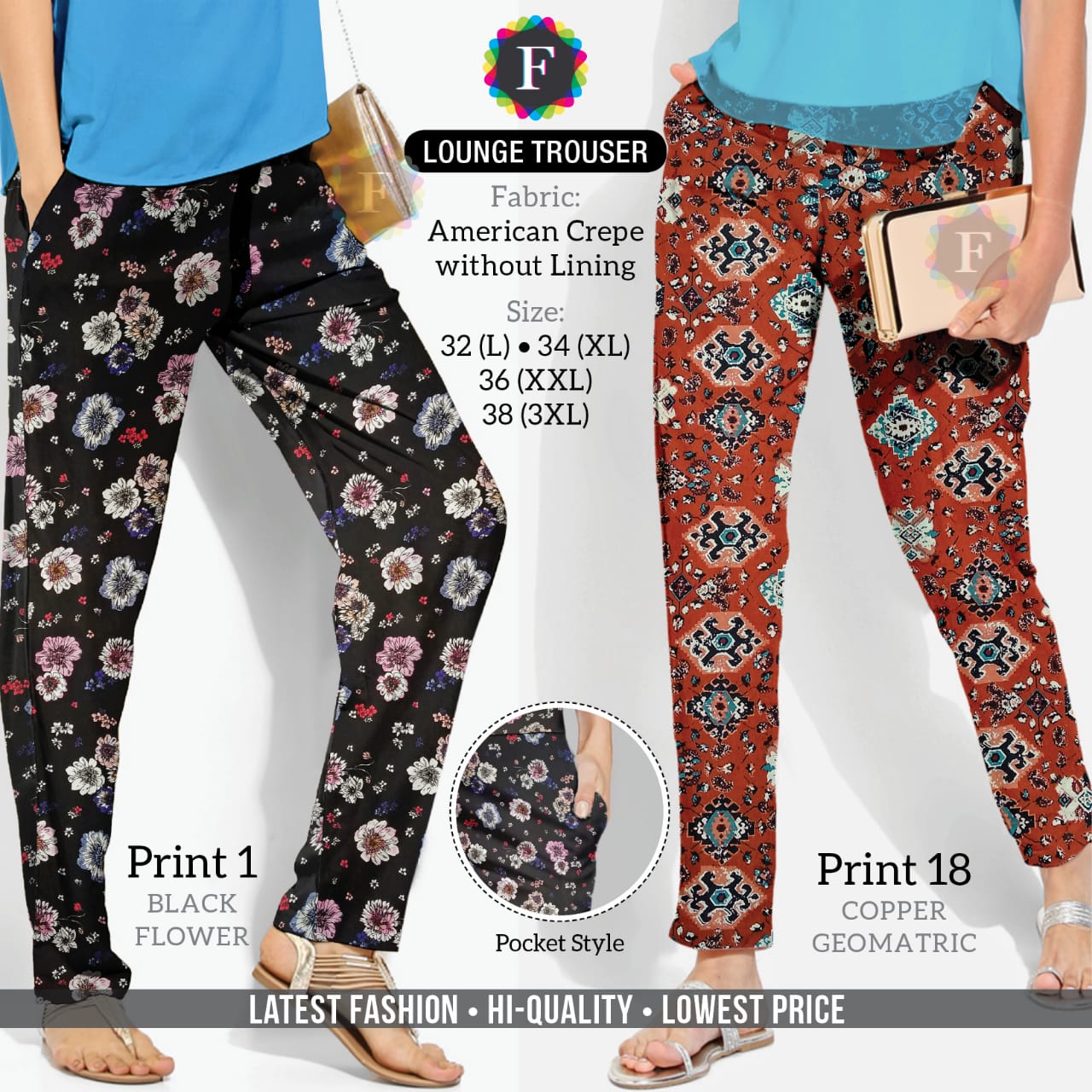 Lounge Trouser Western Wear Bottom Collection Supplier