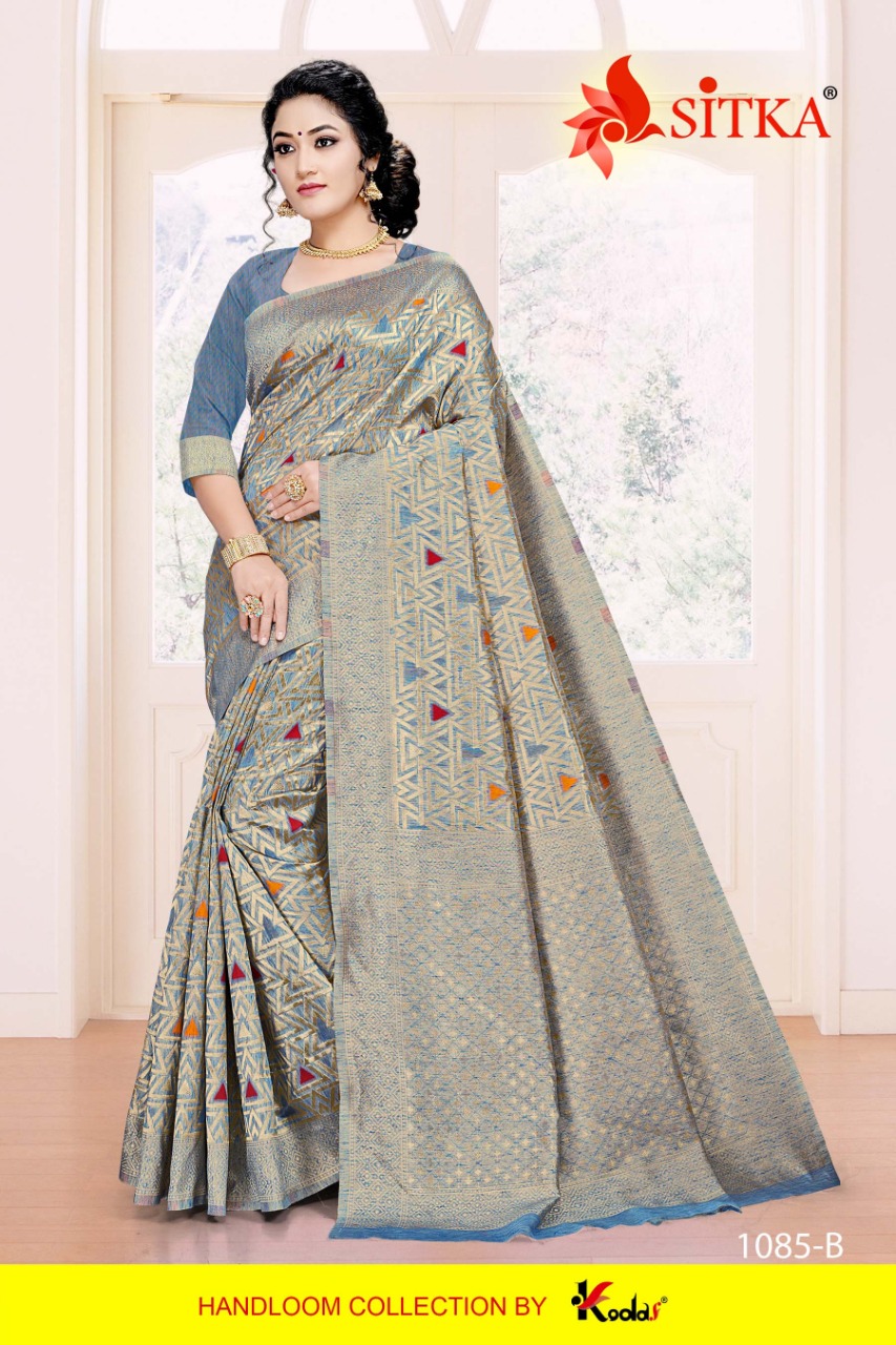 Manikarnika 1085 By Sitka Cotton Silk Designer Fancy Saree