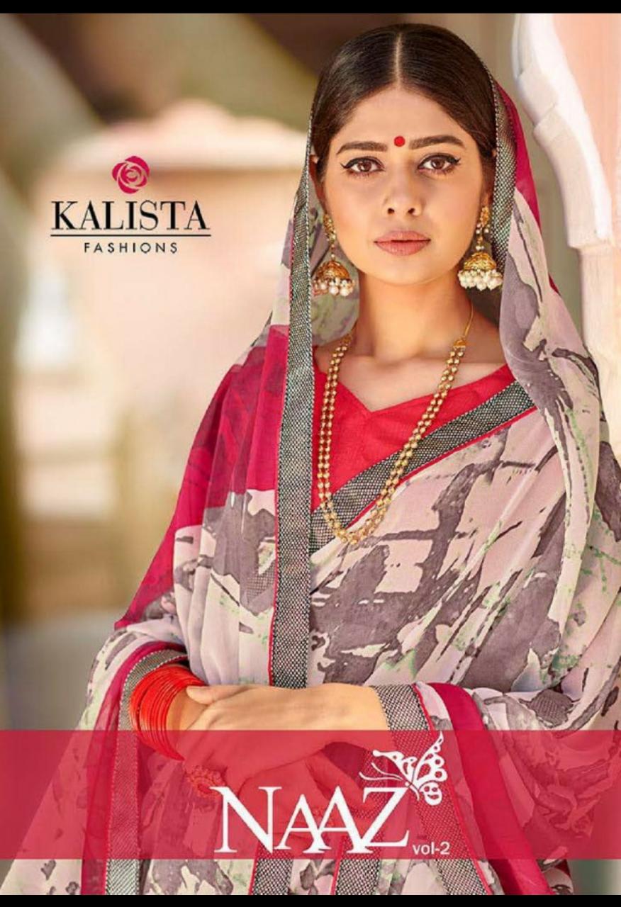 Naaz Vol 2 By Kalista Georgette Printed Saree Online Store