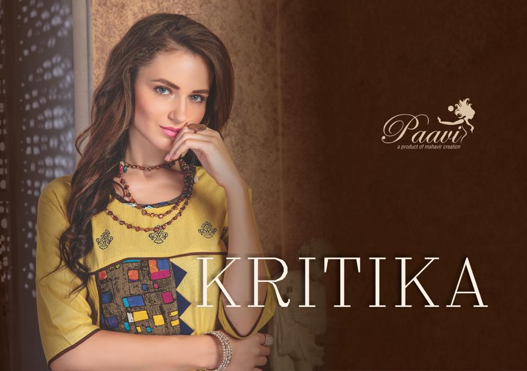 Paavi Kritika Straight Top With Cut Paste Work Concept
