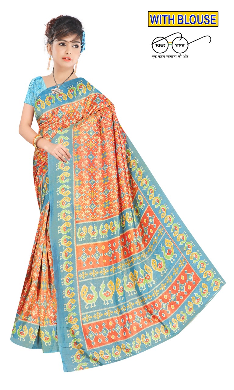 Priyanjali Part 4 Sana Silk Printed 4 Colour Matching Saree For Summer Wear