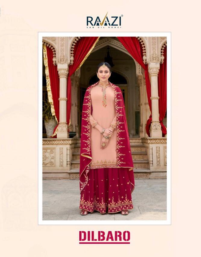 Rama Raazi Present Dilbaro Vol 3 Georgette Heavy Sharara Suits Collection