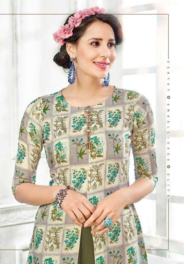 RUKSHAR VOL-2  DESIGNER LONG FLAIR KURTI WHOLESALER 