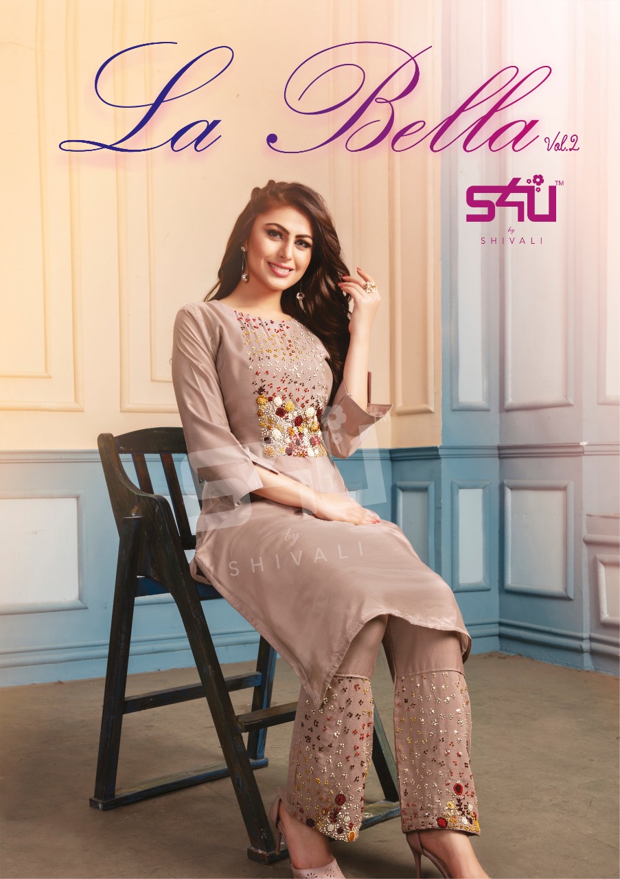 S4u By Shivali Launch La Bella Vol 2 Kurti With Pant Classic Designs Collection