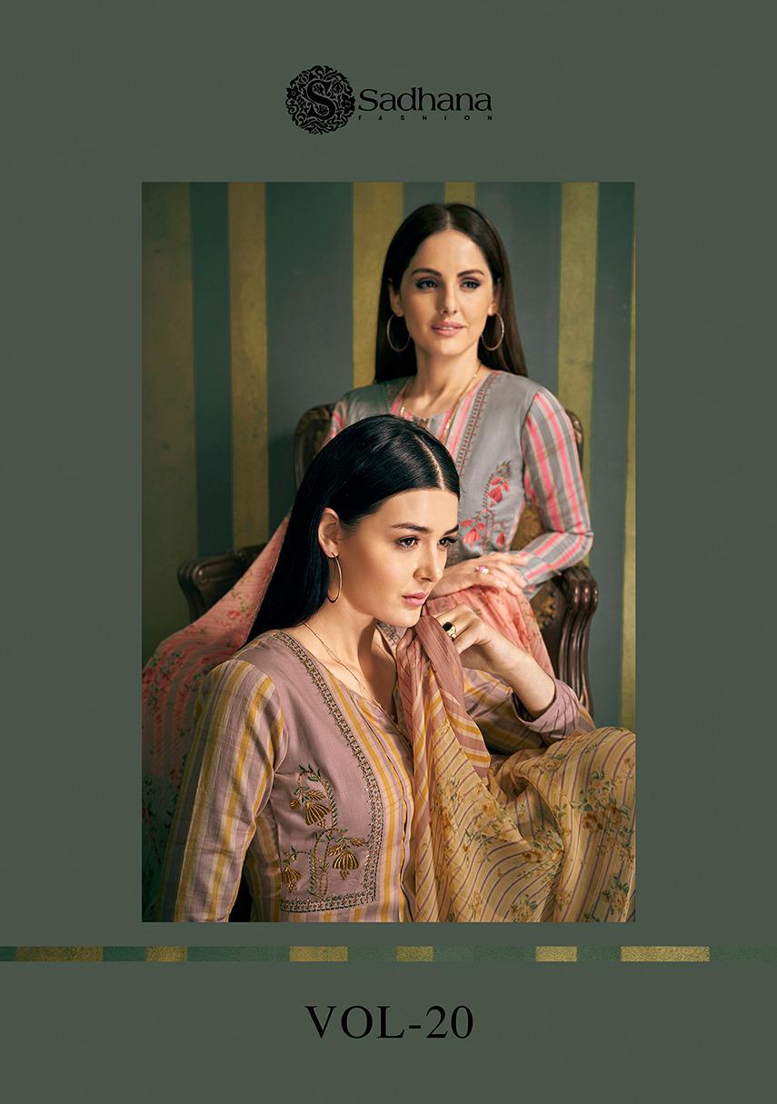 Sadhana Fashion Vol 20 Cotton Jam Satin Formal Wear Salwar Kameez