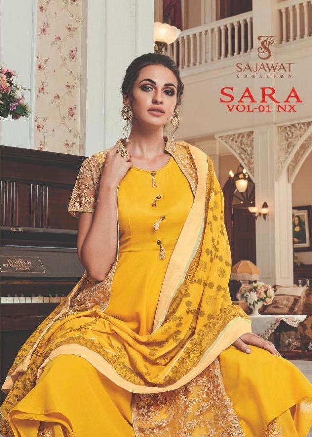 Sara Vol 1 Nx By Sajawat Readymade Plazzo Style Salwar Kameez For Summer