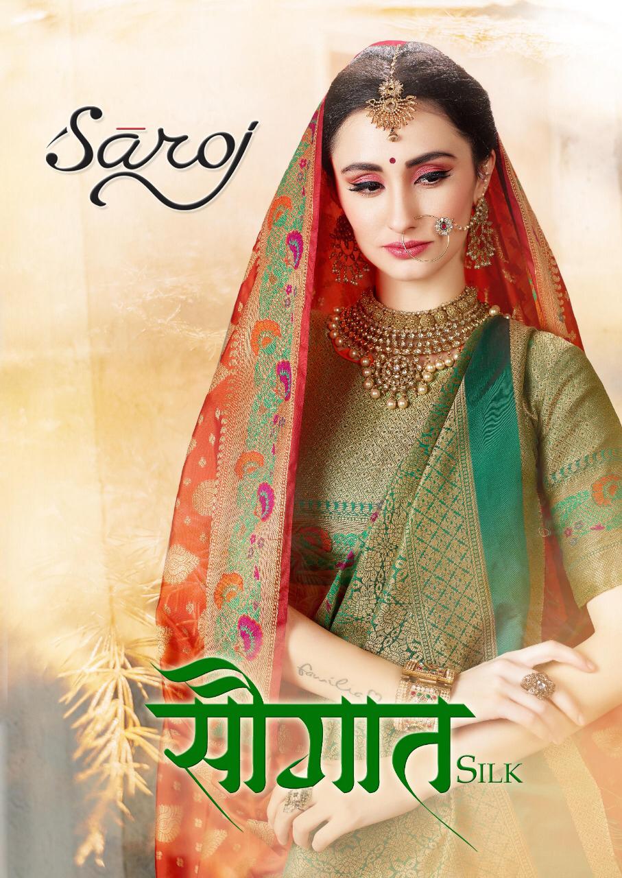 Saroj Saree Saughat Silk Latest Designs Elegant Saris Collection