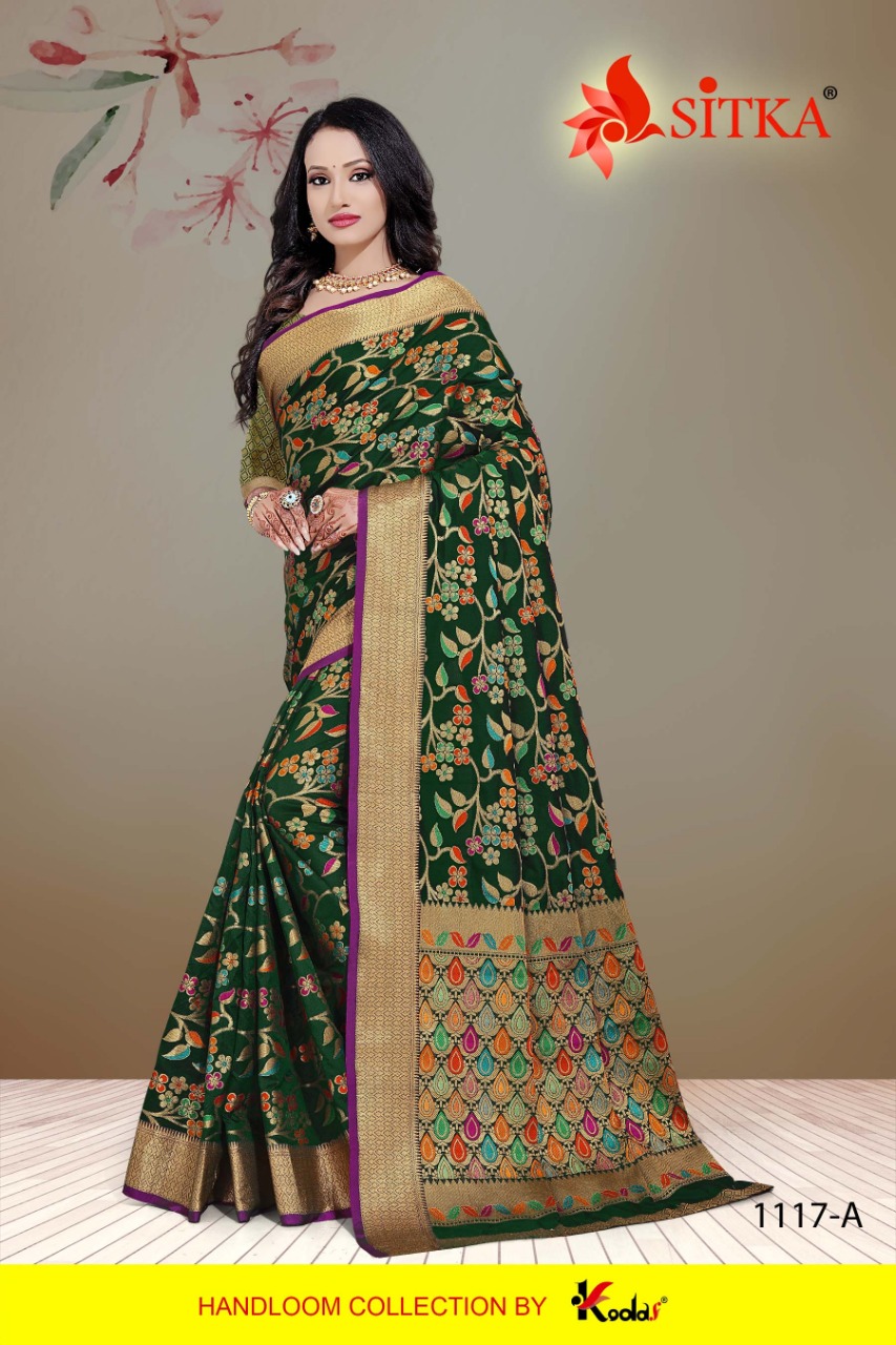 Sitka Devimangal 1117 Cotton Silk Beautiful Fancy Saree