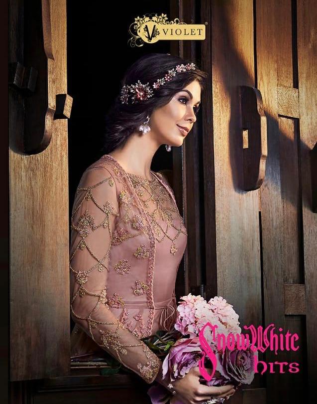 Violet Snow White 11 Hits Colours Bridal Wear Wedding Dresses Collection