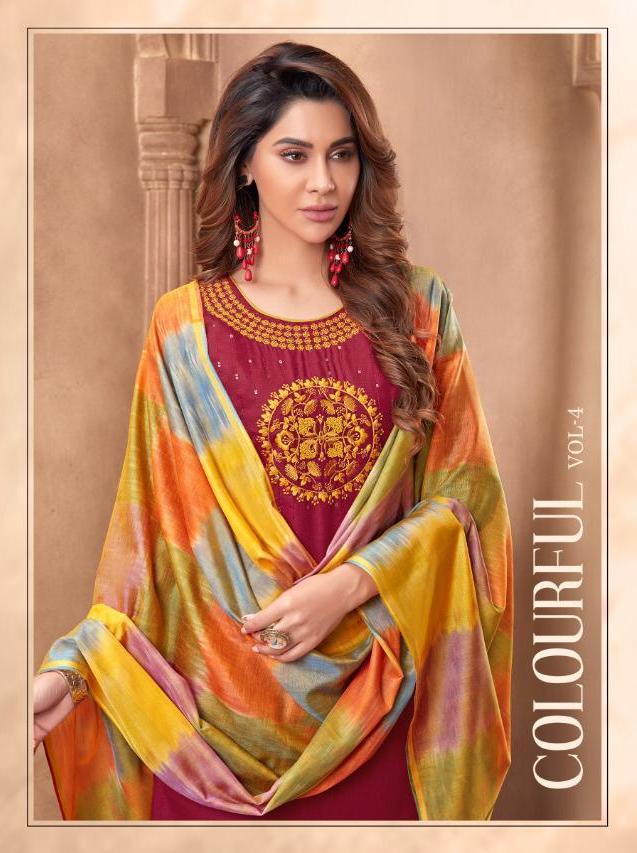 Baalar Colourful Vol 4 Cotton Readymade Patiyala Suits Collection