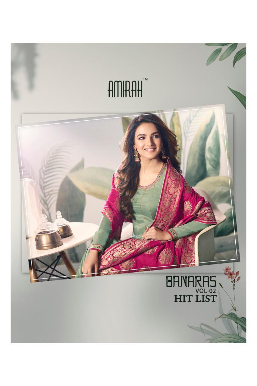 Banaras Vol 2 Hitlist By Amirah Satin Silk Party Wear Dress Collection