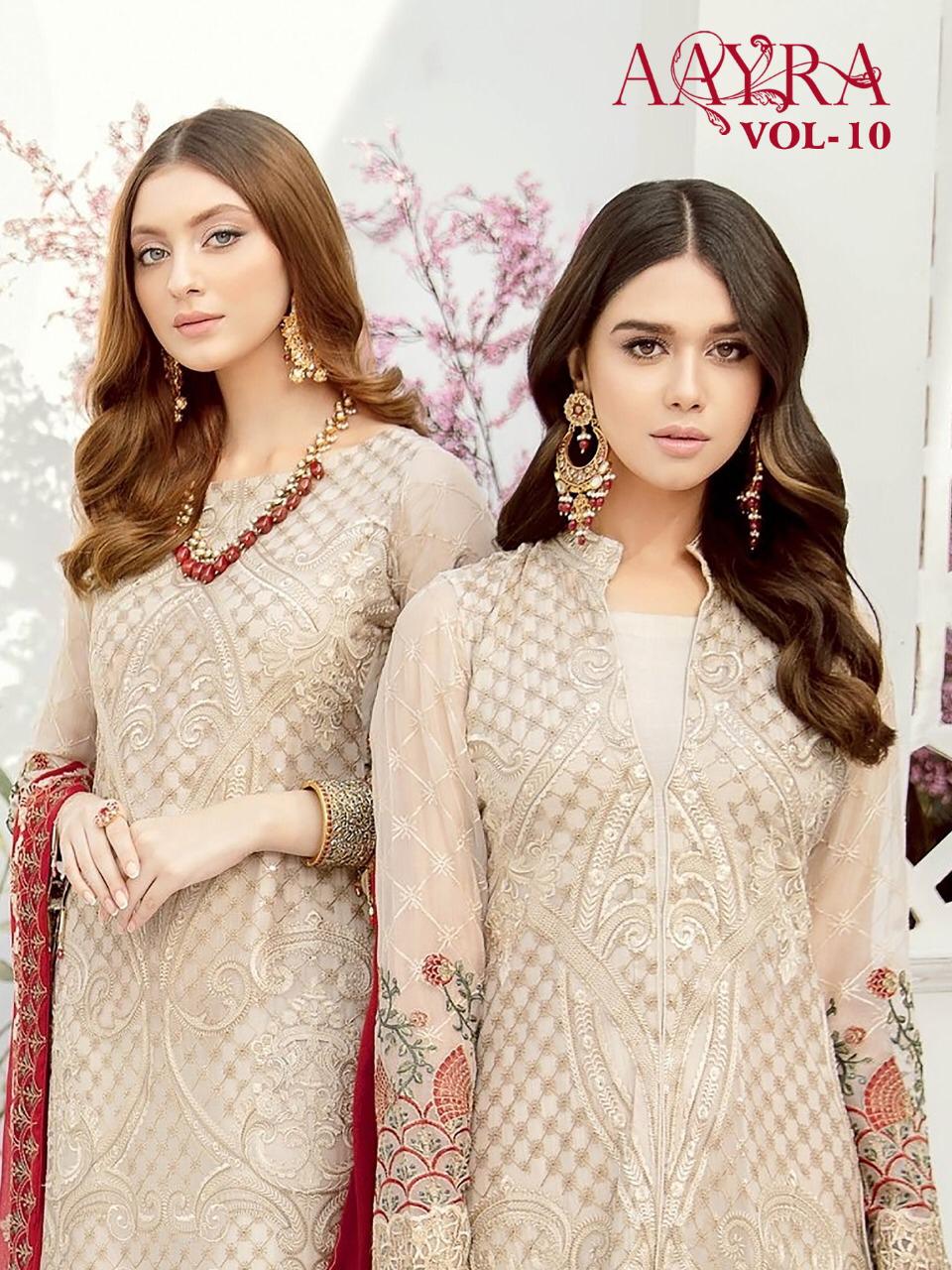 Cosmos Aayra Vol 10 Georgette Pakistani Dress Collection