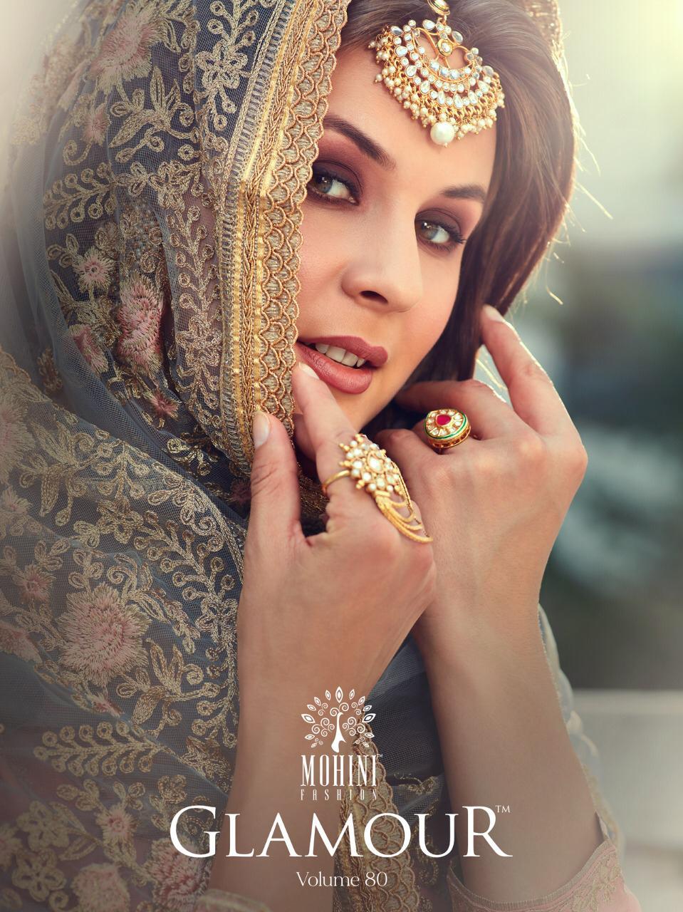 Glamour Vol 80 By Mohini 80001-80005 Series Heavy Embroidery Work With Heavy Sharara