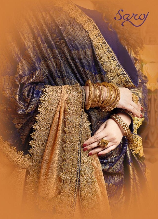 Hemlata By Saroj Textile Lycra With Jacquard Party Wear Saree Exporter