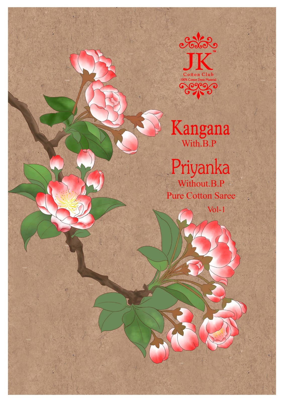 Jk Cotton Kangana Vol 1 Pure Cotton Printed Summer Wear Saree