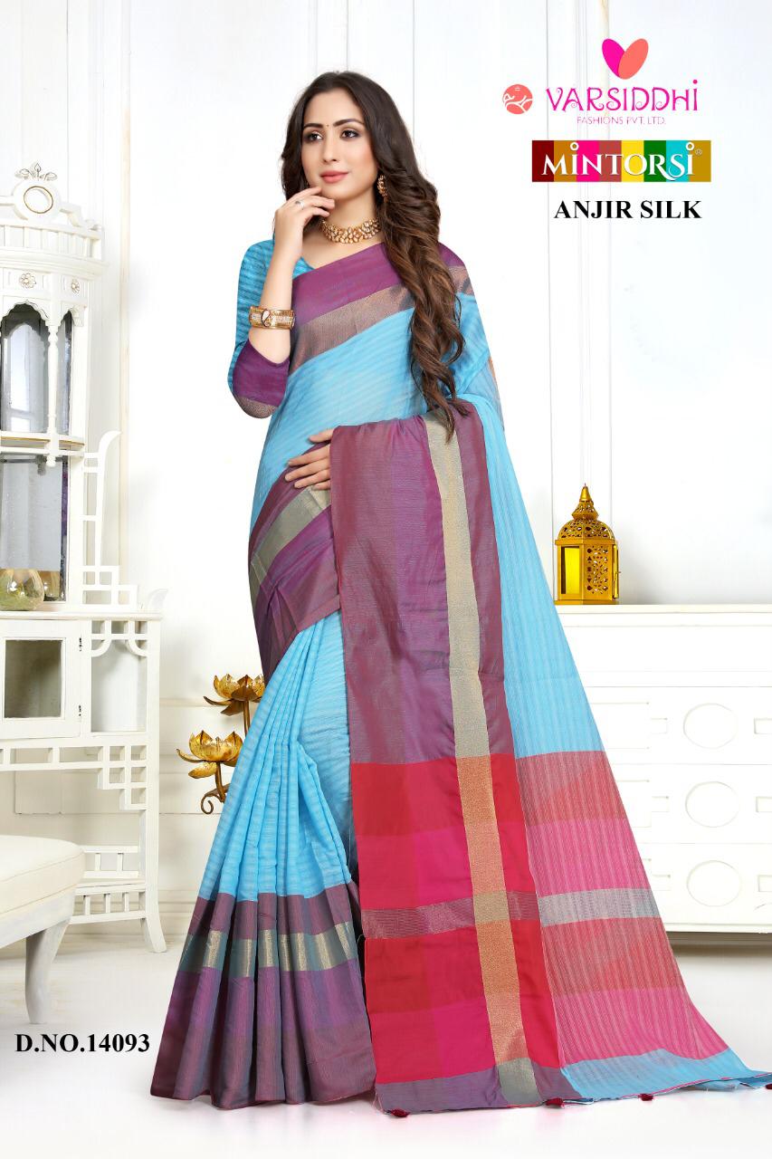 Mintorsi Anjir Silk Summer Cotton Silk Casual Saree