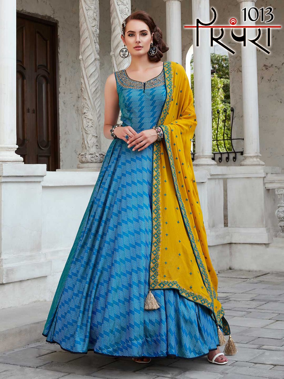 Parampara Vol 3 Designer Long Gown With Dupatta Wedding Collection