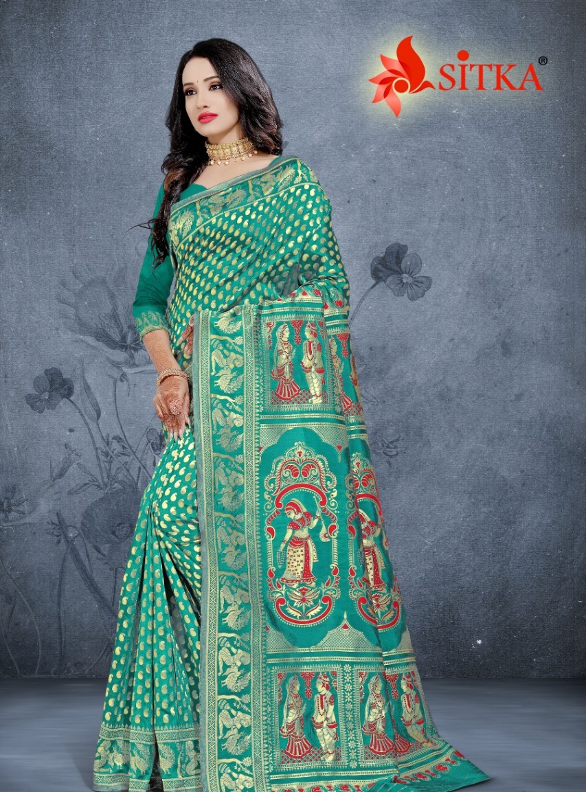 Phanton 1128 By Kodas Sitka Cotton Silk Designer Saree In Surat Market