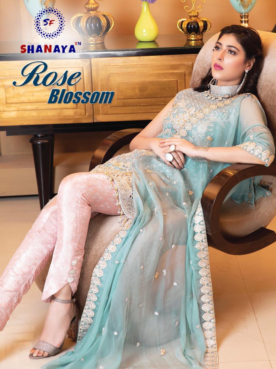 Rose Blossom By Shanaya Georgette Pakistani Suits Seller