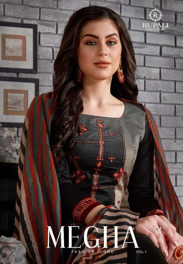 Rupali Fashion Megha Vol 1 Jam Satin Fabulous Printed Salwar Suit