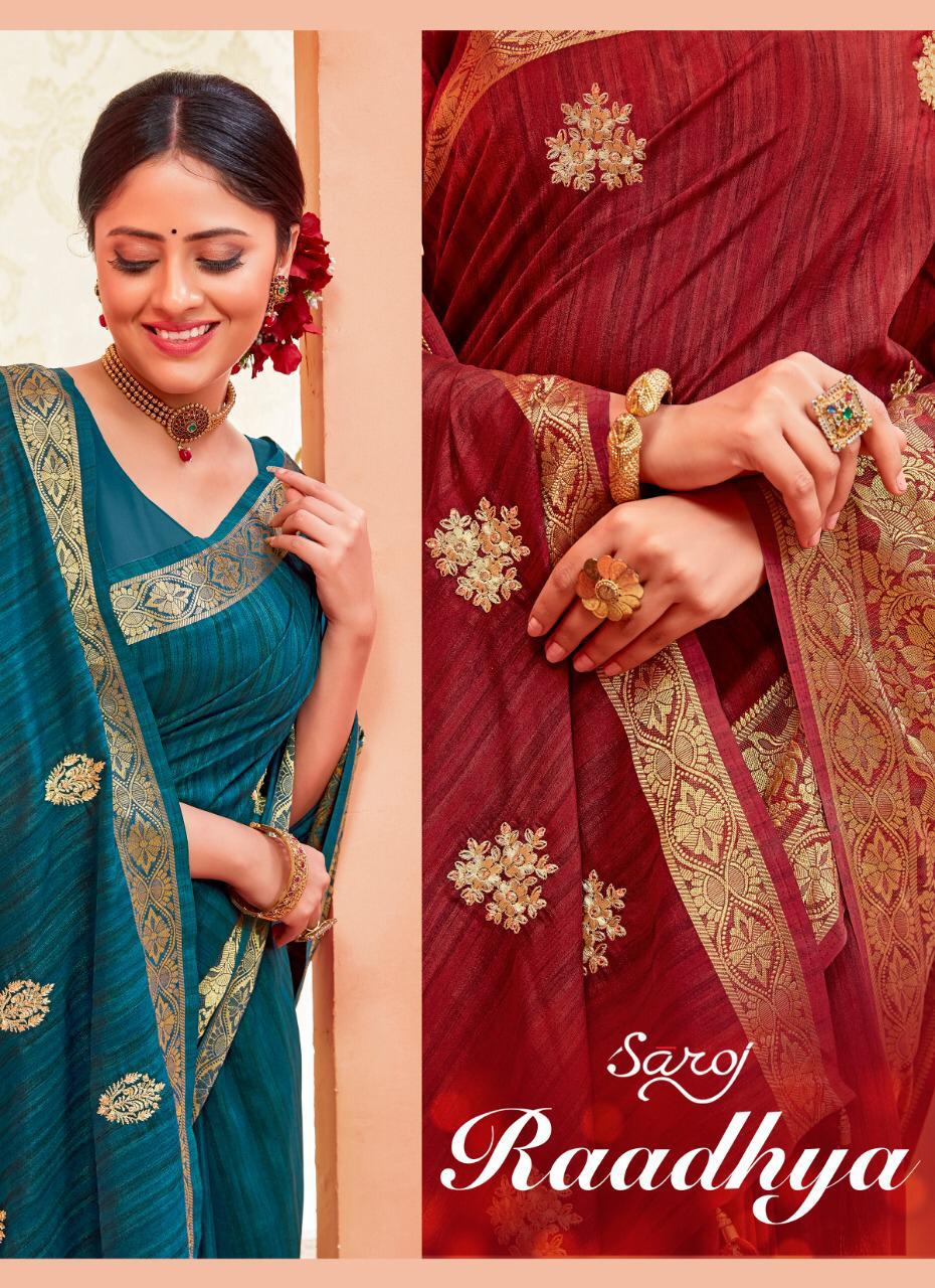 Saroj Raadhya Vichitra Silk Traditional Wear Saree