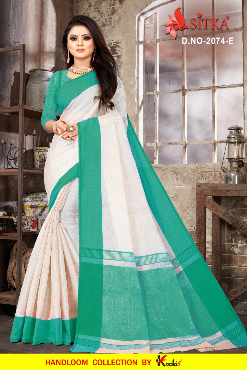 Sitka Present Bangla 2074 Cotton Silk Formal Wear Saree