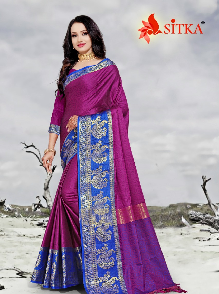 Toran Silk 1126 By Kodas Sitka Cotton Silk Designer Saree