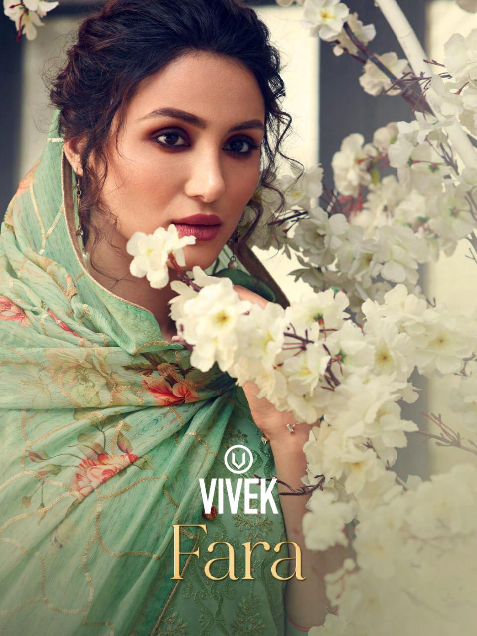 Vivek Fashion Fara Georgette Embroidery Party Wear Summer Salwar Suits