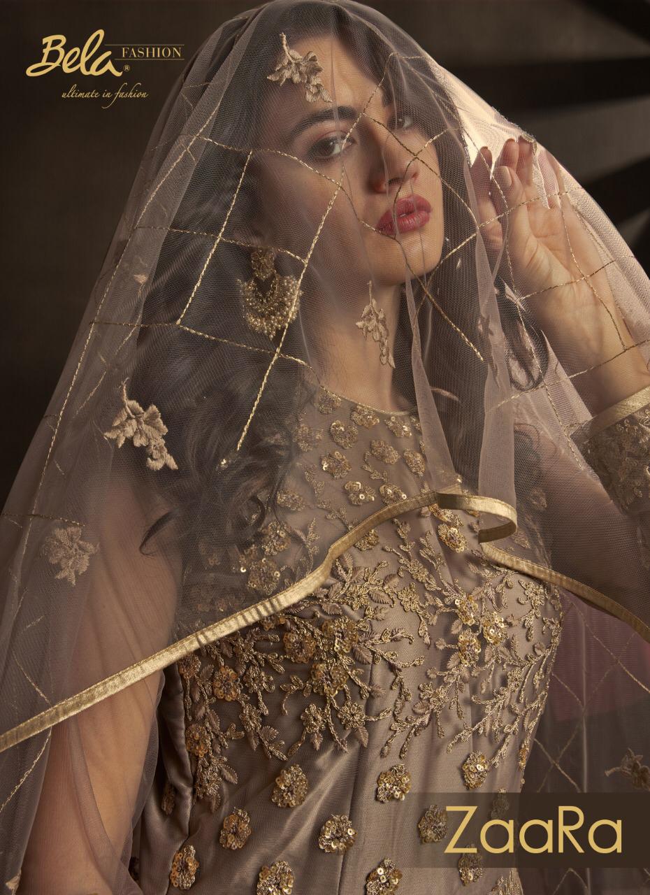 Bela Fashion Zaara Long Gown With Dupatta Bridal Collection