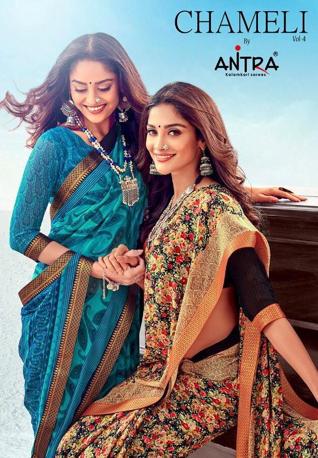 Chameli Vol 4 By Antra Weightless Printed Saree Online Supplier