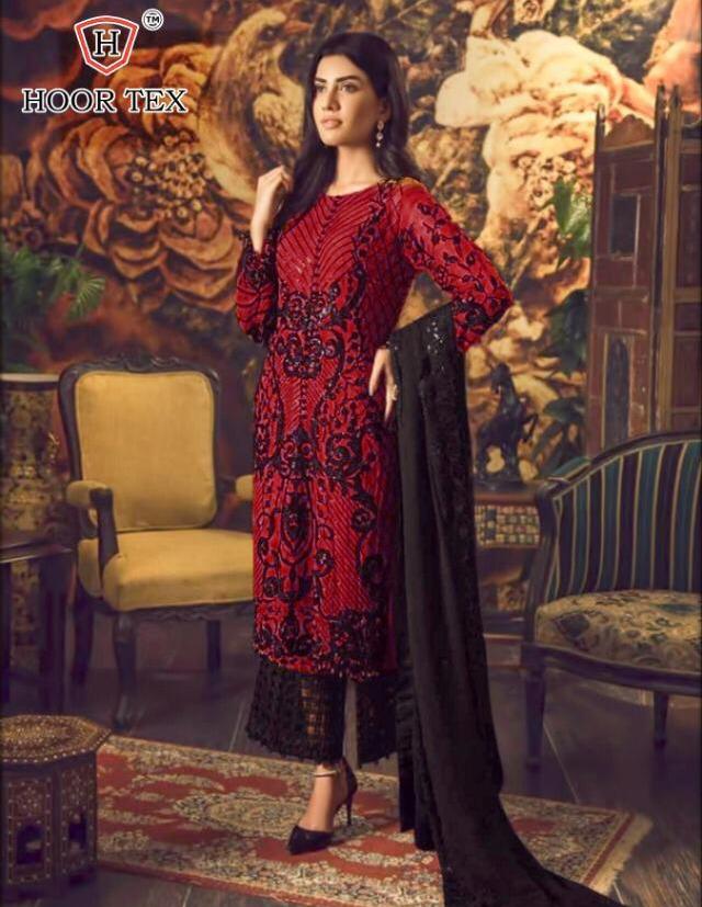 Hoor Tex Nafiya Colour Gold Vol 8 17005 Design Pakistani Dresses